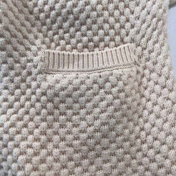 Vince Wool Yak Honeycomb Long Cardigan Sweater Oversized Open Front Size Large - Picture 8 of 10